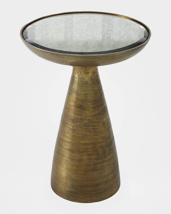 Madi Concrete Top Side Table Neiman Marcus