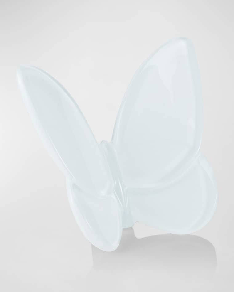 Image Baccarat 2.5" Lucky Crystal White Butterfly