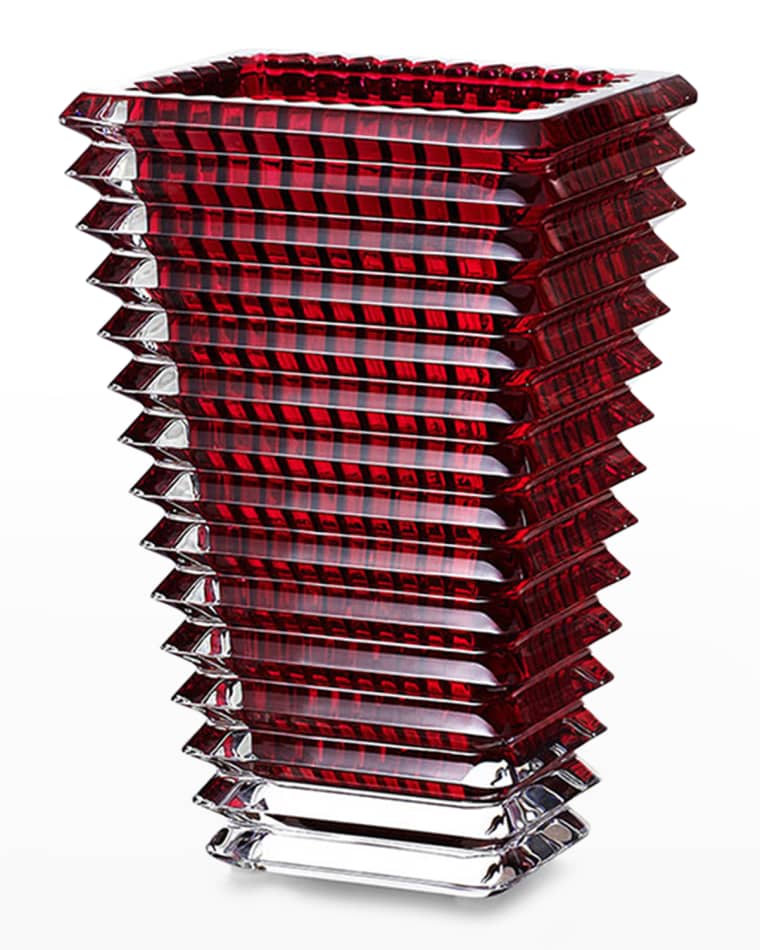 Image Baccarat Eye Small Rectangular Red Vase