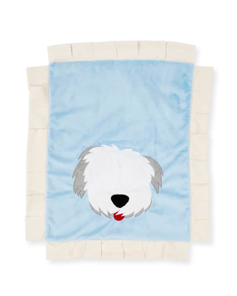 Image Boogie Baby Pup Love Plush Baby Blanket, Blue