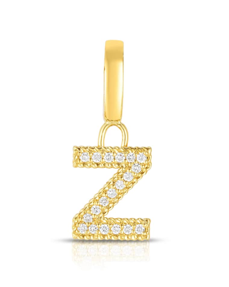 Image Roberto Coin 18k Gold & Diamond Letter Z Charm