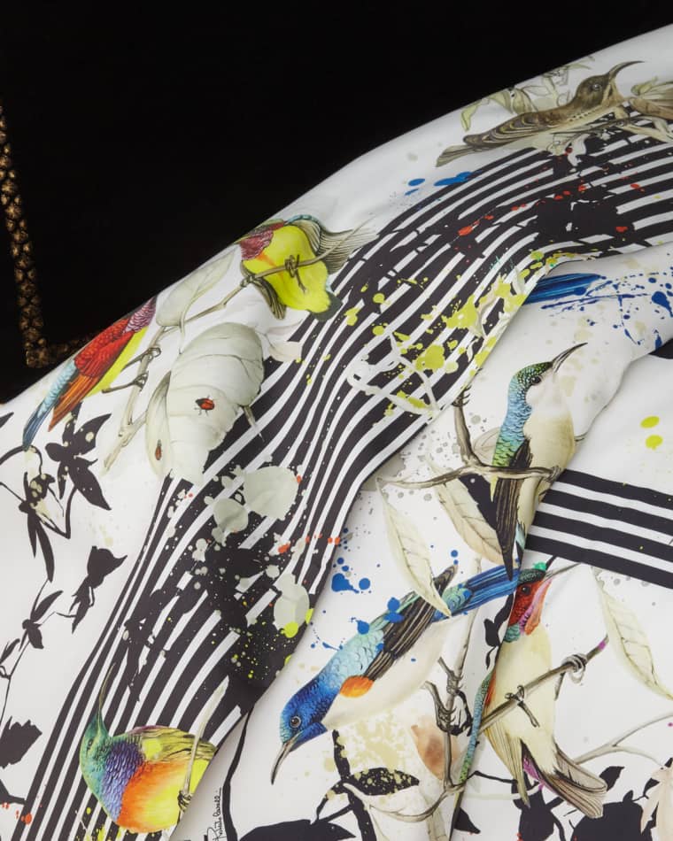 Image Roberto Cavalli Birds Ramage King Flat Sheet