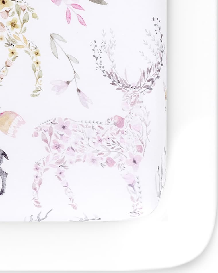 Image Oilo Studio Fawn Jersey Standard Crib Sheet, 2 Pack