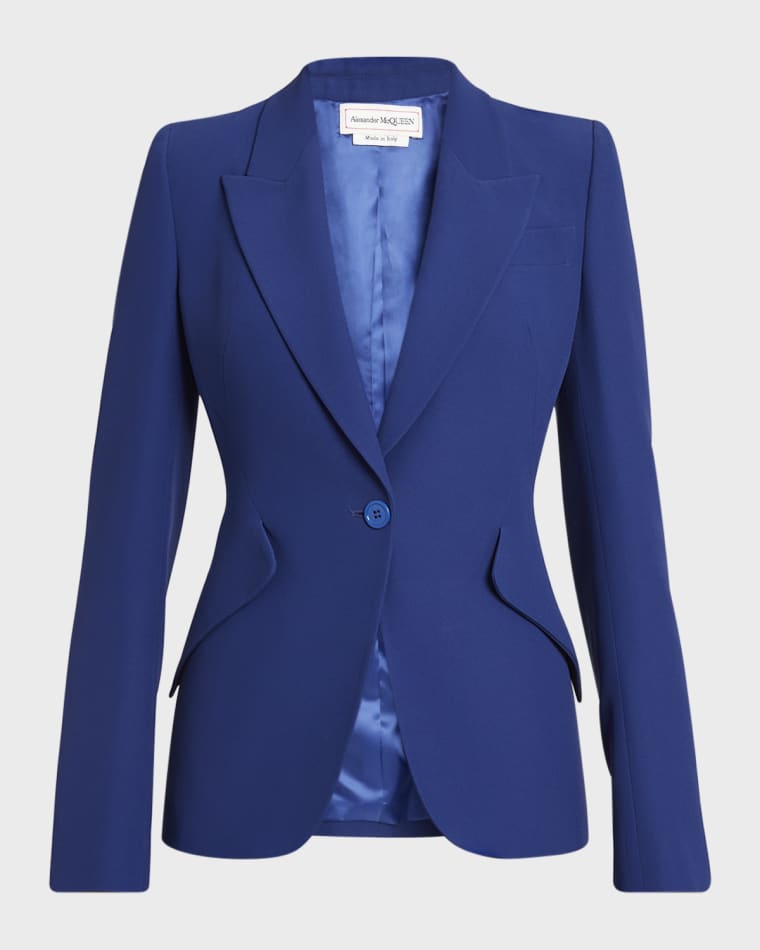 Image Alexander McQueen Classic Single-Breasted Suiting Blazer