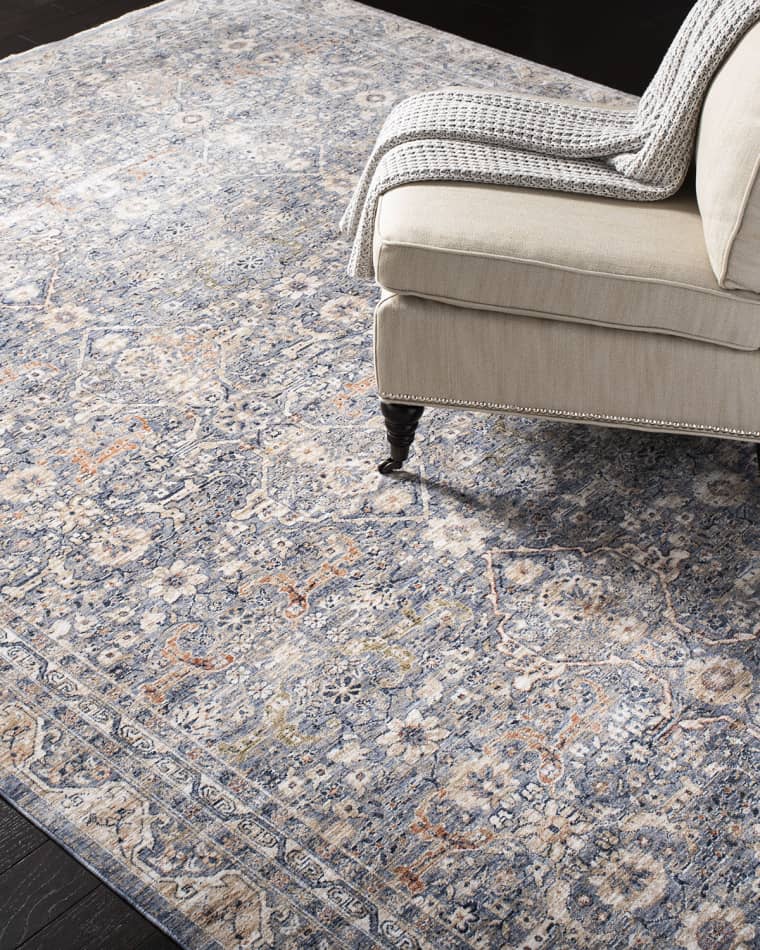 Image Lauren Ralph Lauren Belvoir Light Blue Power-Loomed Rug, 4' x 6'