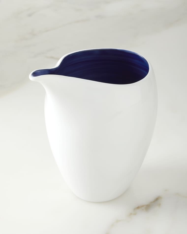 Image Neiman Marcus Brushstroke Cobalt Creamer