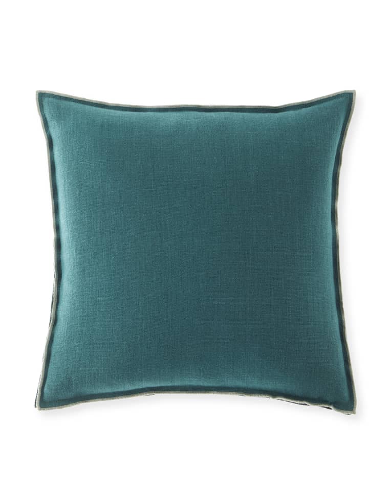 Image Designers Guild Brera Lino Ivy and Jade Pillow - 18"