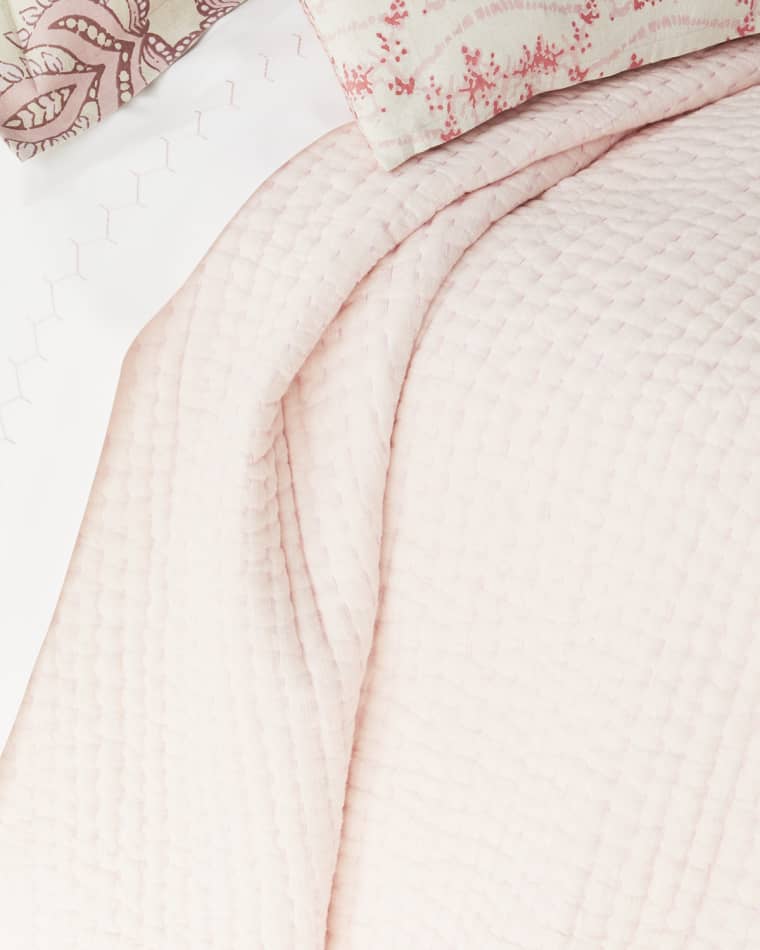 Image John Robshaw Vivada Blush King Coverlet