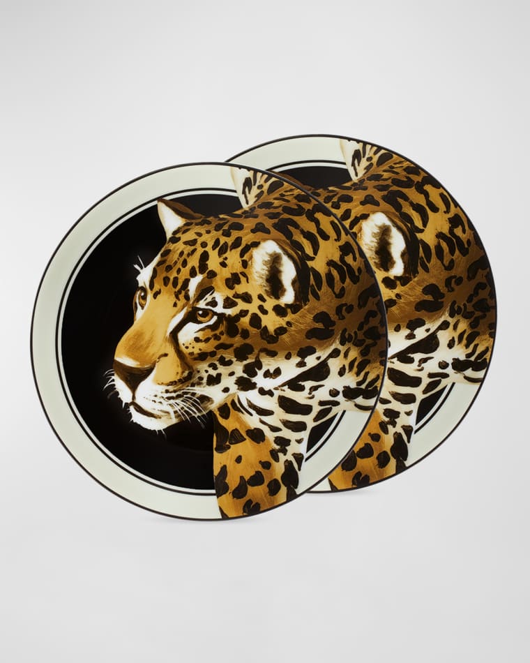 Image Dolce&Gabbana Casa Leopard Set 2 Dessert Plates