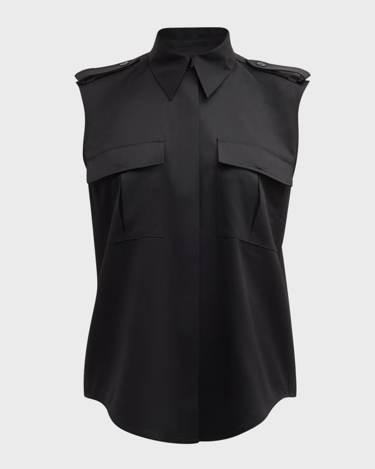 Image Salon 1884 Abney Sleeveless Safari Top