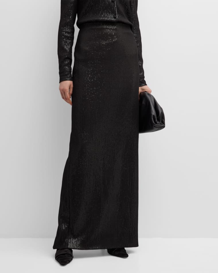 Image Rosetta Getty Sequin Maxi Skirt