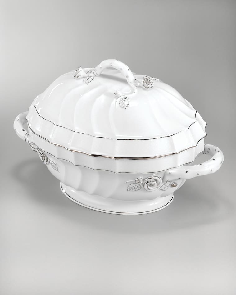 Image Herend Platinum Edge Soup Tureen