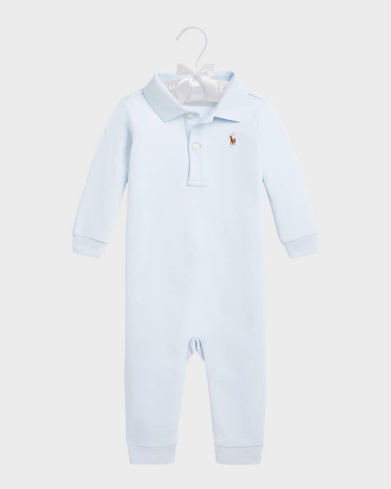 Boy's Pima Polo Coverall  Size 3M-18M