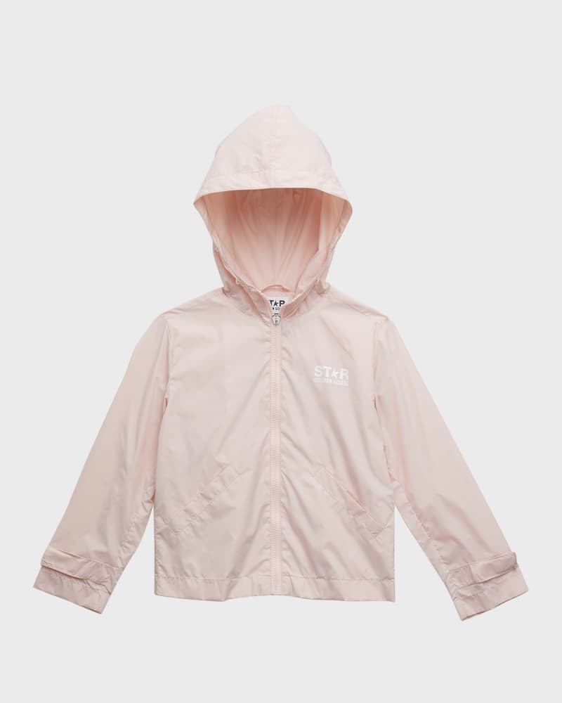 Girl's Star Logo-Print Windbreaker  Size 4-10