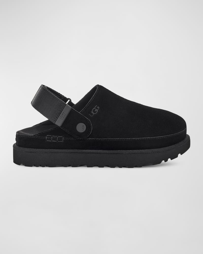Goldenstar Suede Slingback Clogs