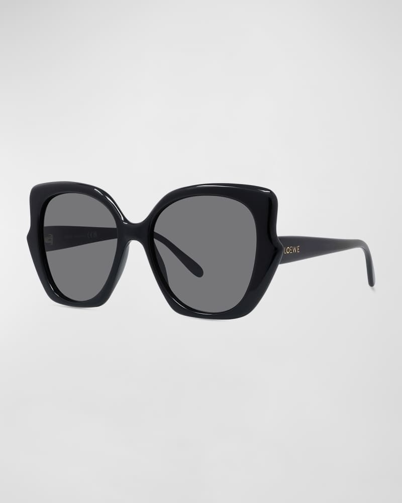Logo Acetate Butterfly Sunglasses 