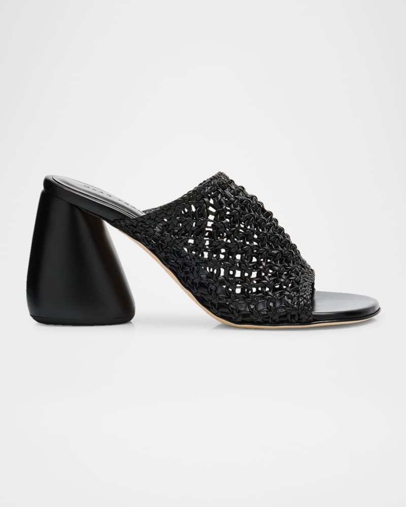 Drew Woven Leather Mule Sandals