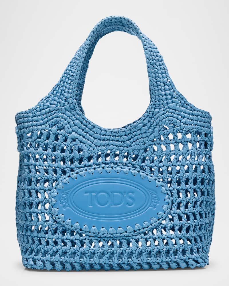 Mini Woven Top-Handle Bag
