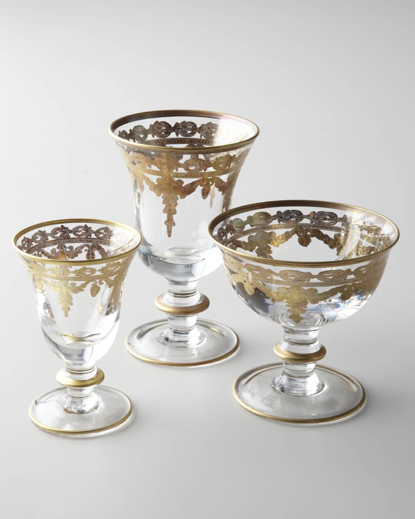 Vetro Gold Wine Glass 2