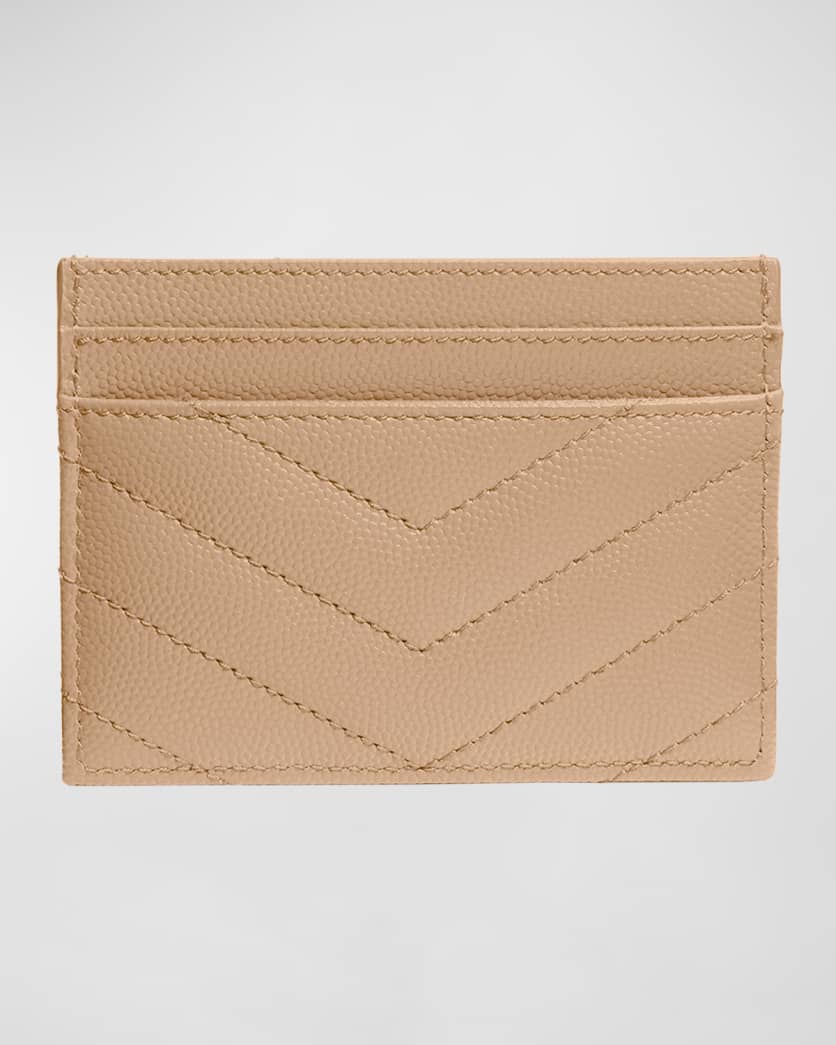 YSL Monogram Card Case in Grained Leather 1