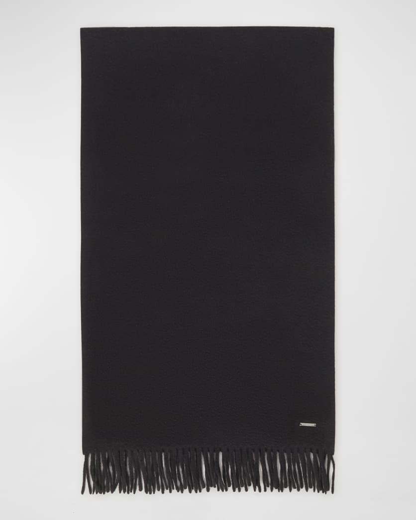 Cashmere Sciarpa Grande Fringe-Trim Scarf 0