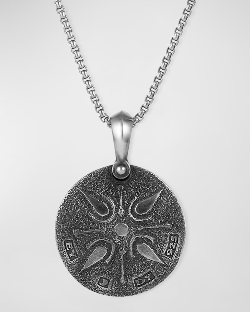 Men's Petrvs Lion Pendant in Silver, 35mm