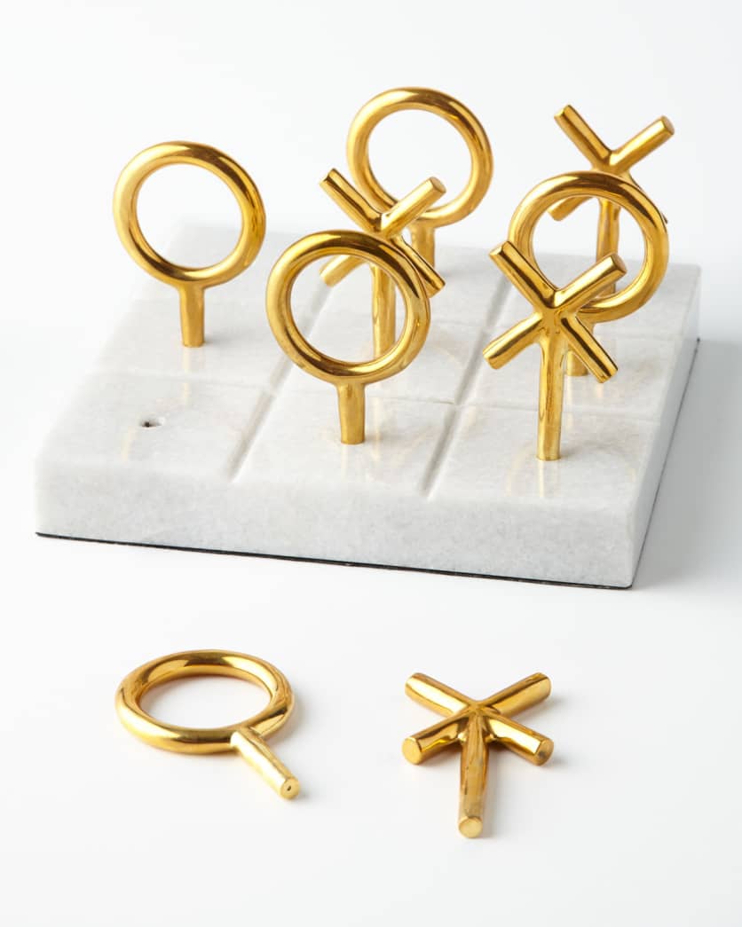 Brass Tic Tac Toe Set 0