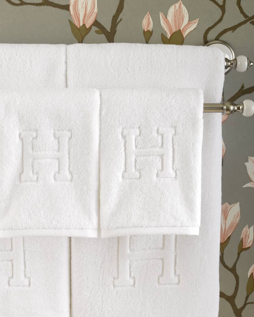 Auberge Monogrammed Face Cloth