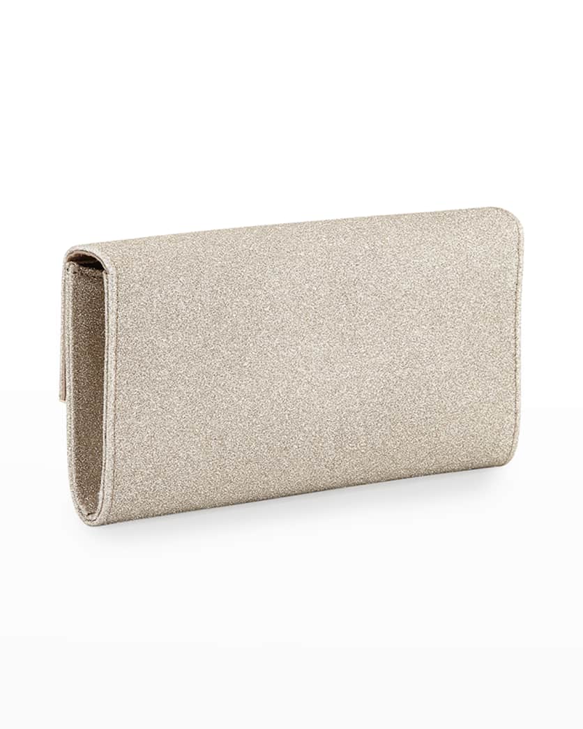 Emmie Glitter Leather Clutch Bag