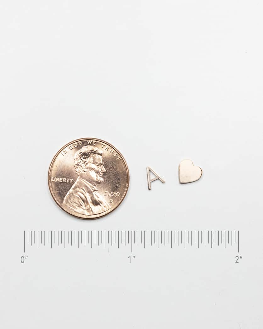 14k Yellow Gold Mini Letter Necklace