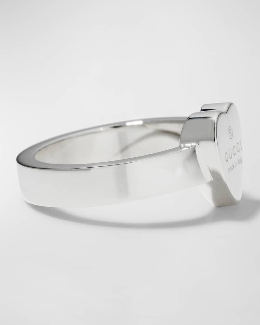 Engraved Heart Trademark Ring