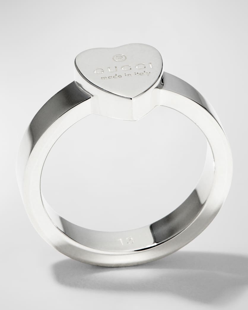 Engraved Heart Trademark Ring