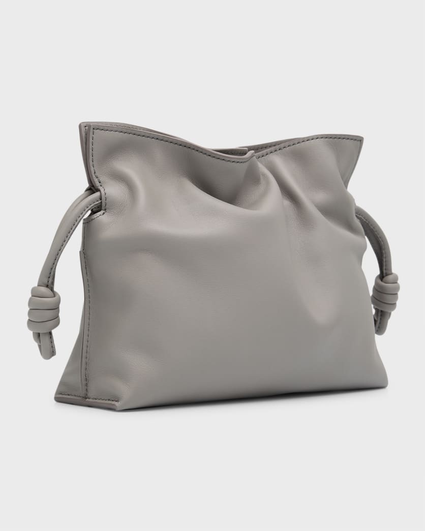 Flamenco Mini Clutch Bag in Napa Leather with Blind Embossed Anagram 5