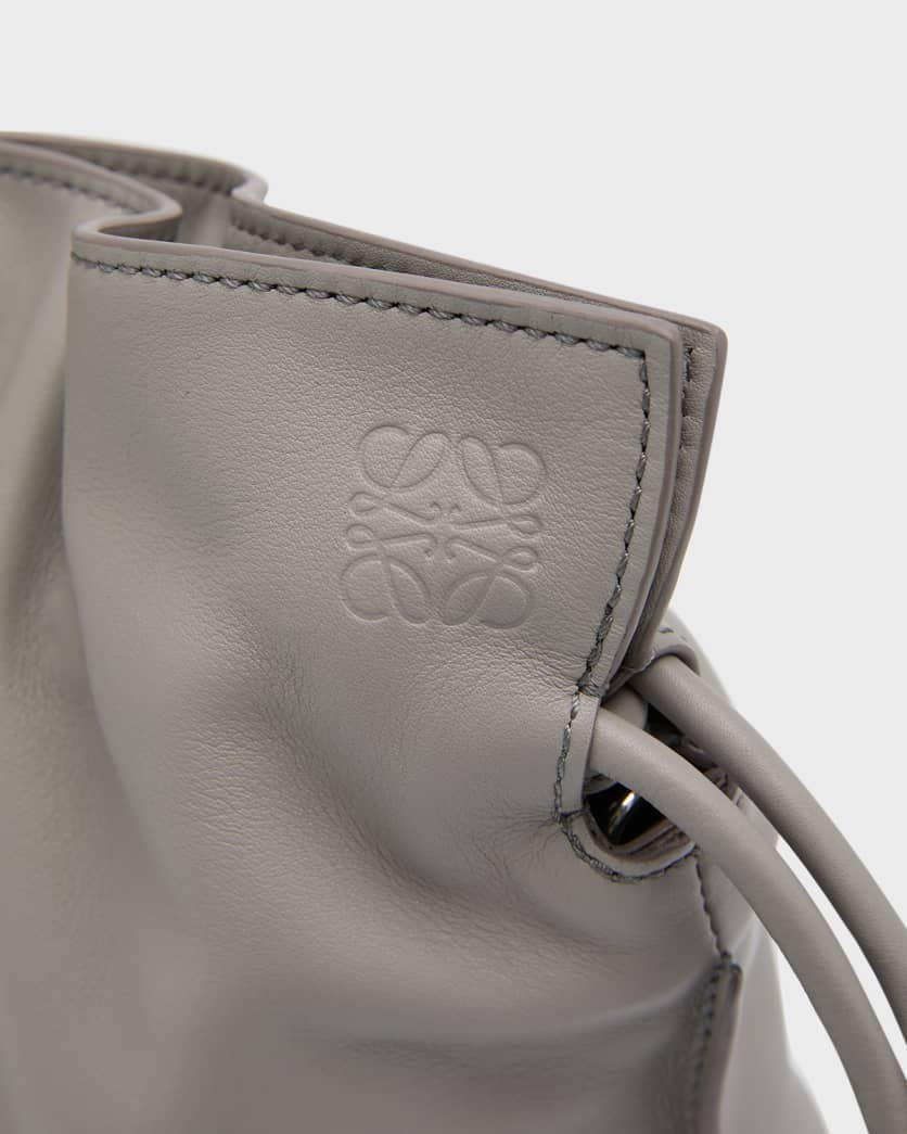 Flamenco Mini Clutch Bag in Napa Leather with Blind Embossed Anagram 7