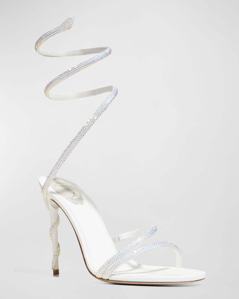 Strauss Snake Ankle-Wrap Sandals
