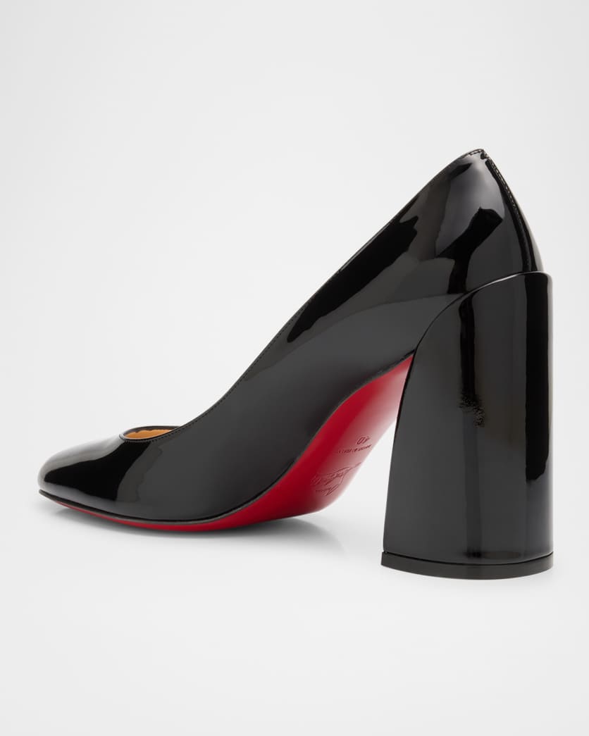 Miss Sab Patent Red Sole Pumps 3