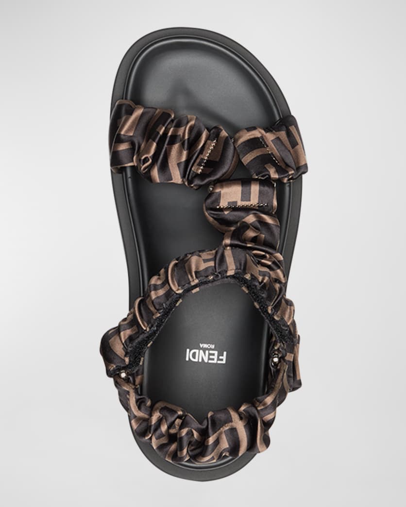 Ruched Logo Hiking Sporty Sandals