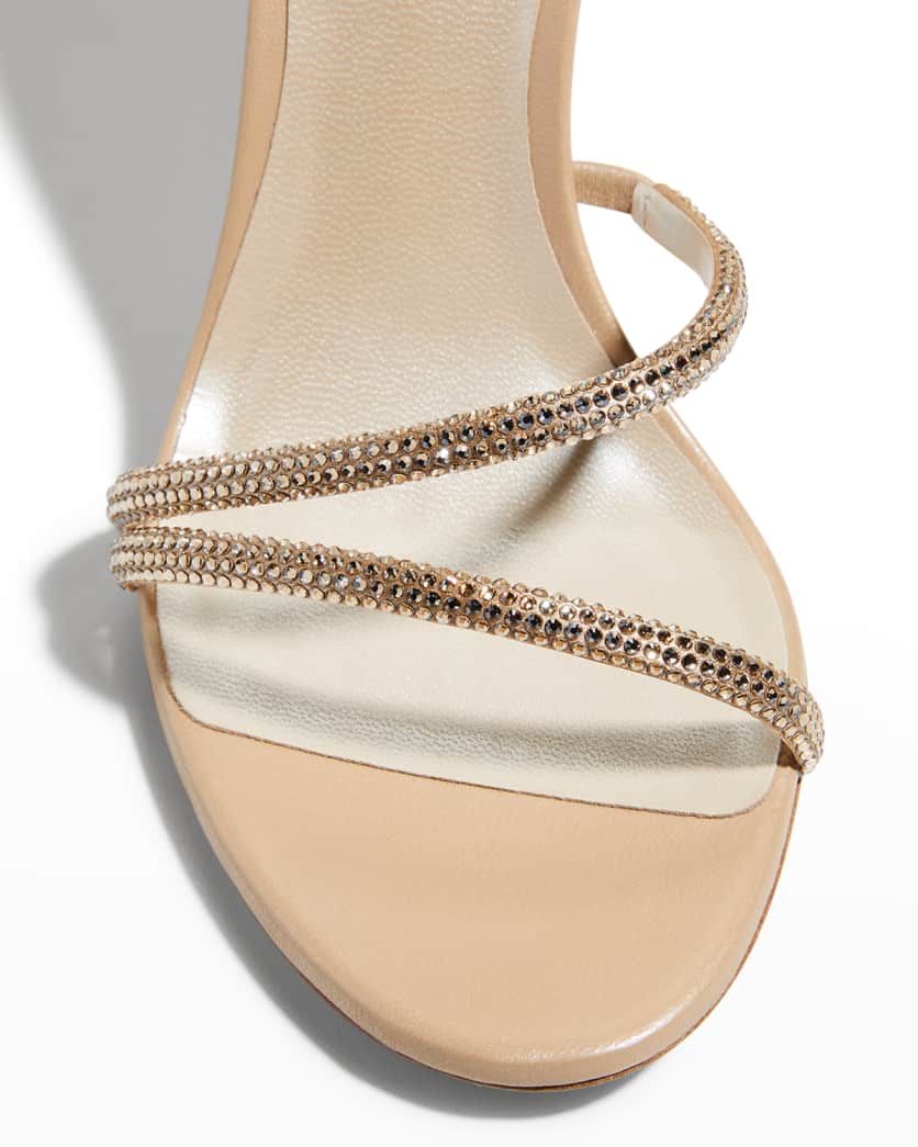 Snake-Wrap Strass Stilleto Sandals