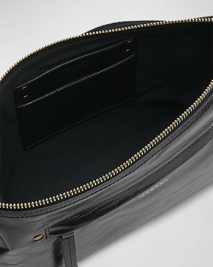 Nessah Zip Leather Shoulder Bag