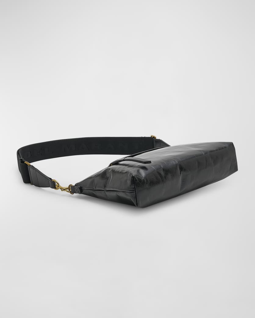 Nessah Zip Leather Shoulder Bag