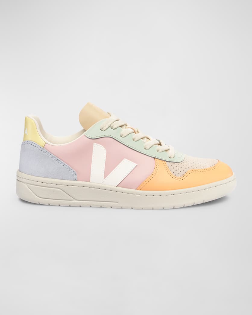 V-10 Colorblock Leather Low-Top Sneakers 0