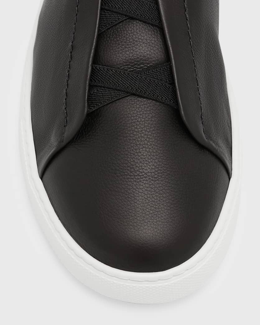 Men's Triple Stitch SECONDSKIN Leather Slip-On Sneakers