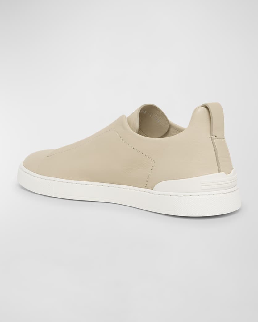 Men's Triple Stitch SECONDSKIN Leather Slip-On Sneakers