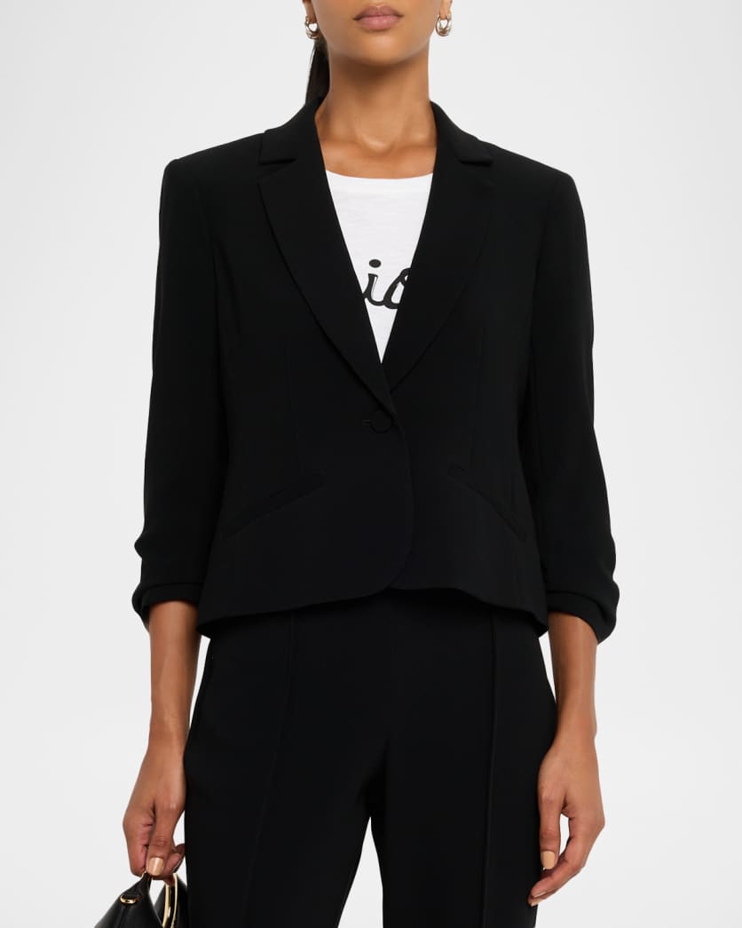 Khloe Petite Cropped 3/4-Sleeve Blazer