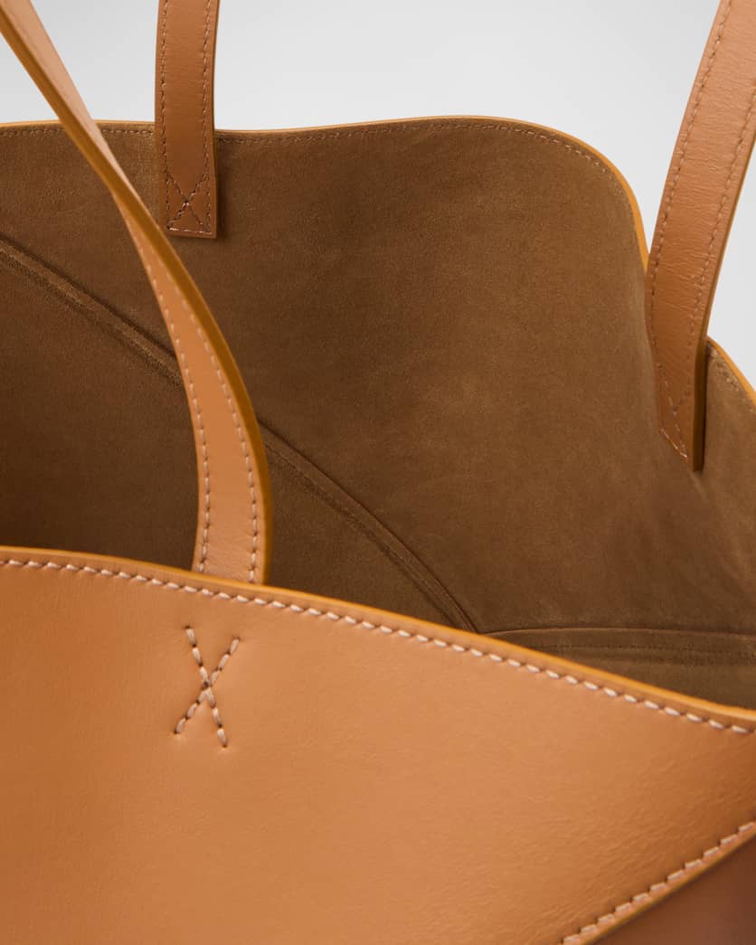 Puzzle Fold Medium Tote Bag in Shiny Leather 4