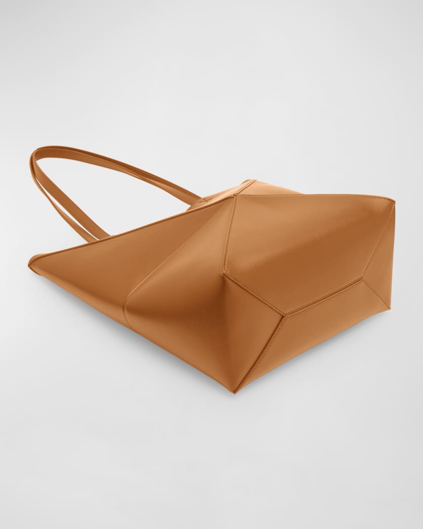 Puzzle Fold Medium Tote Bag in Shiny Leather 1