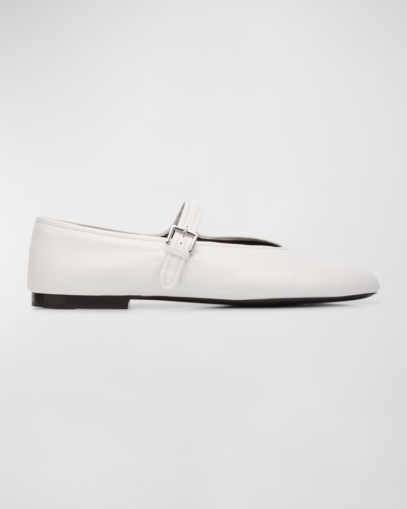 Boheme Leather Mary Jane Ballerina Flats 0