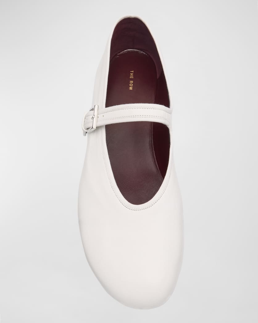 Boheme Leather Mary Jane Ballerina Flats 6