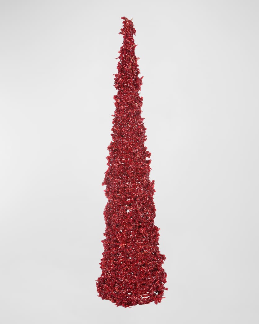 Winward Home 30" Ice Cone Tree Christmas Decoration (Red)