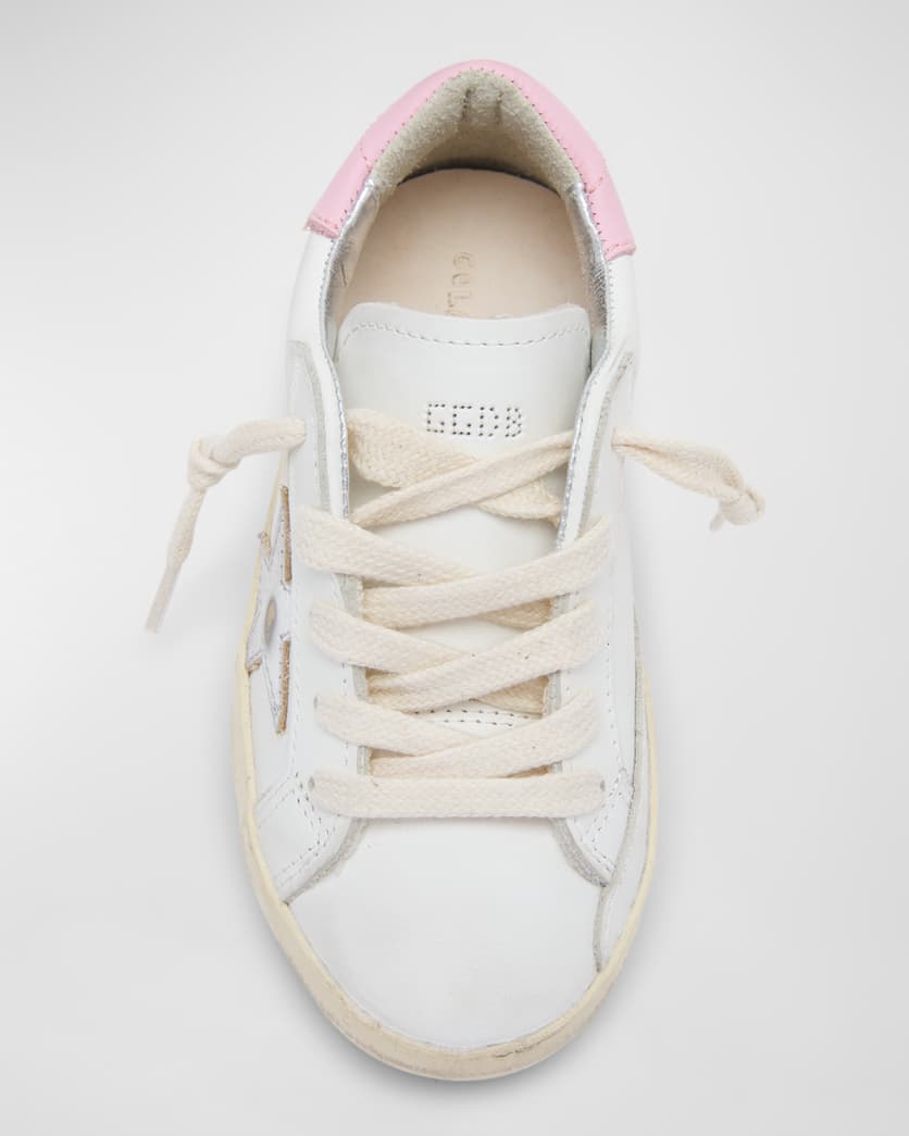 Girl's Superstar Leather Low-Top Sneakers, Kids